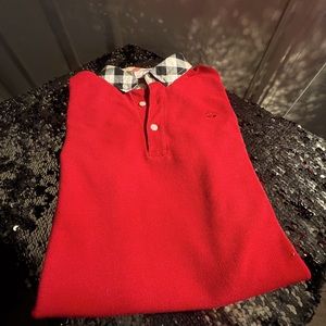 Boys Burberry Red Shirt